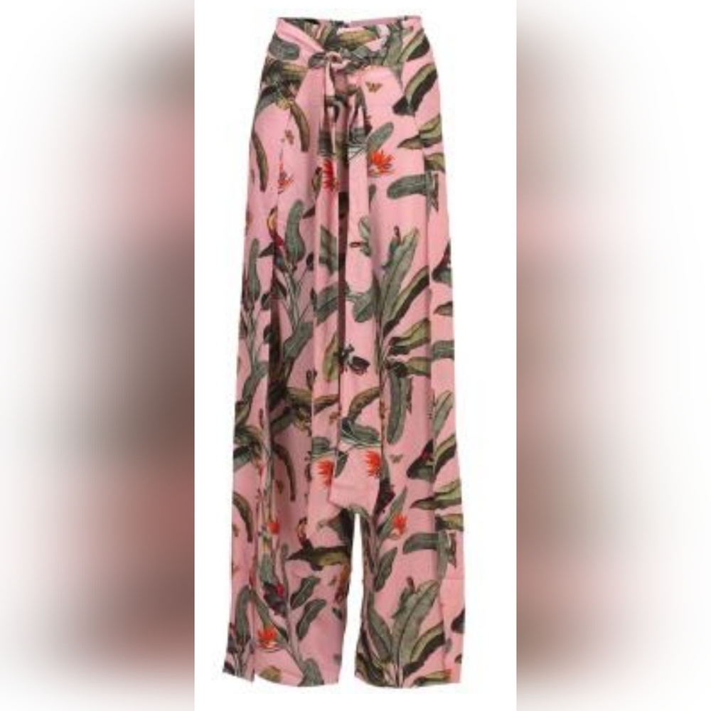 NWT PATBO tropical tie-waist pants